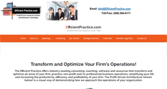 Desktop Screenshot of efficientpractice.com