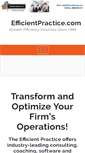 Mobile Screenshot of efficientpractice.com